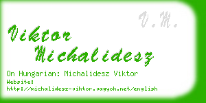 viktor michalidesz business card